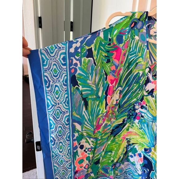🦄VERY HTF Lilly Pulitzer🦄 - Atlin Silk Caftan XXS/XS - Picture 6 of 7